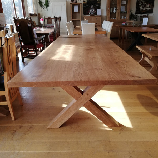 Sussex - Extending Cross Leg Dining Table