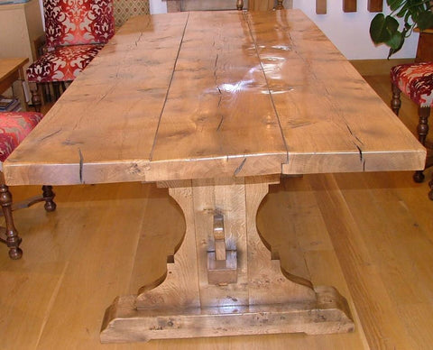 Lyre End Oak Table
