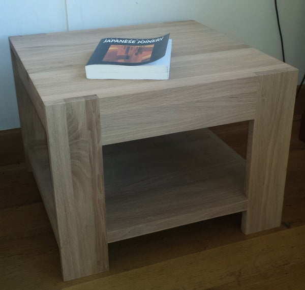 Square Coffee Table with Shelf