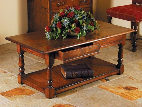 Traditional Oak 2 Drawer Coffee Table