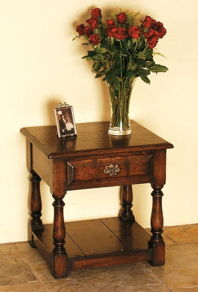 Traditional Oak Lamp Table