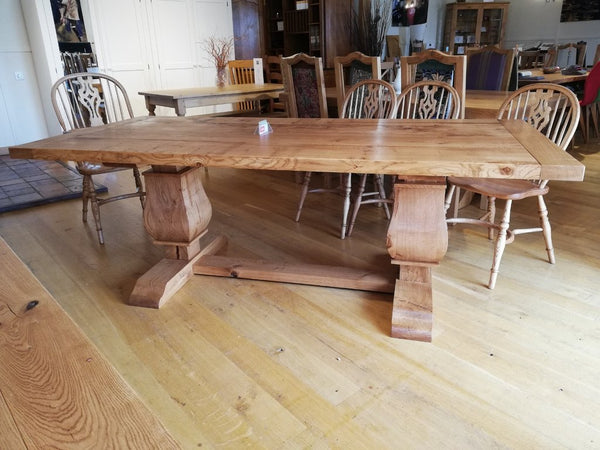 Twin Baluster Oak Table 220 x 100