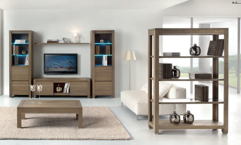 Tuscany Contemporary Vinci TV Unit With 2 Cupboards And An Open Niche