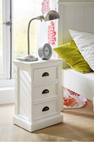 White Painted Bedside Cabinet