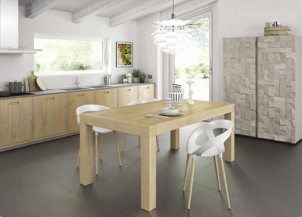 Contemporary dining chairs with moulded seats