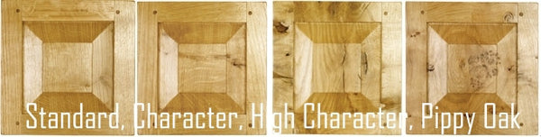 Oak Samples for farmhouse table