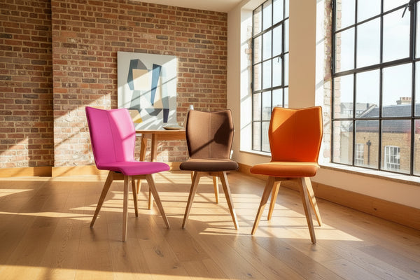 Quadpod chairs in a trendy london apartment
